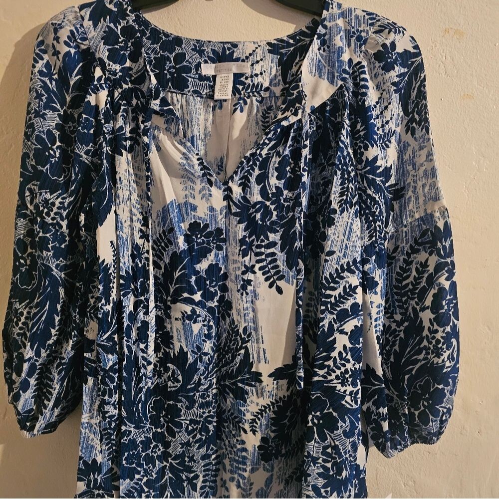 London Times Petites Blouse Size XS NWT